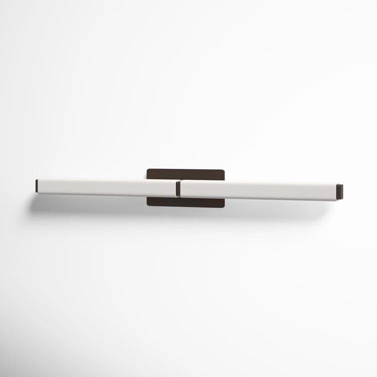 Bronze 39" Dimmable Vanity Light with Opal Glass Shade