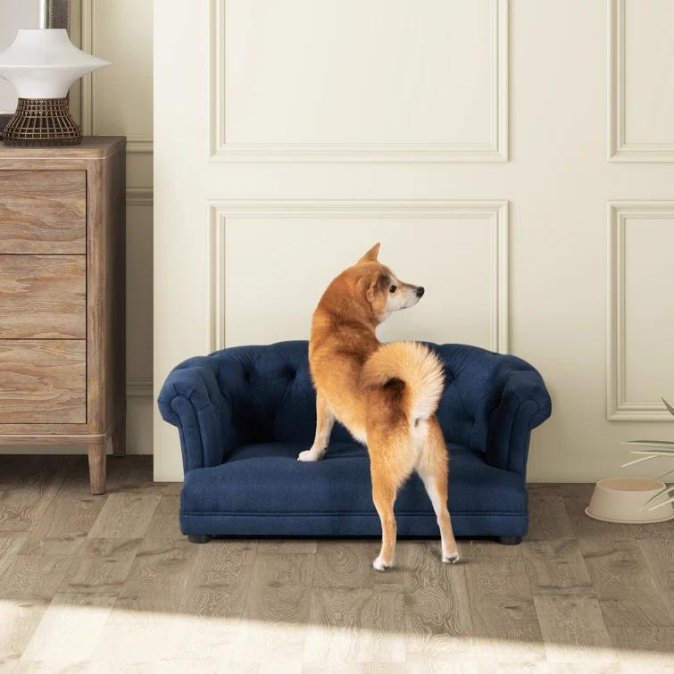 Jennifer Taylor Home 36.5" Chesterfield Medium Pet Sofa Bed