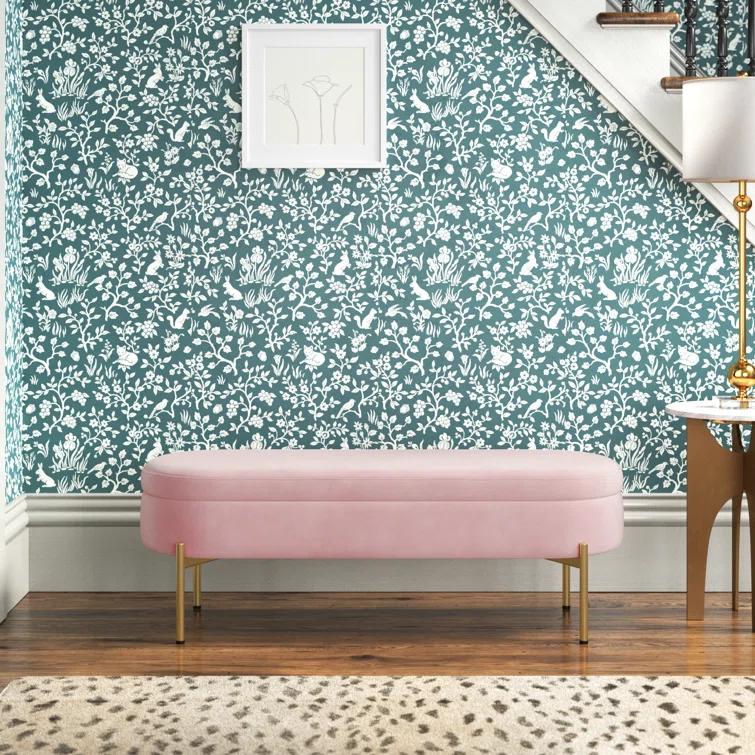 Averie Velvet Upholstered Storage Bench