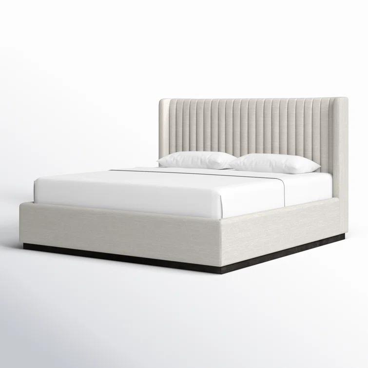Chamblis Upholstered Wingback Bed