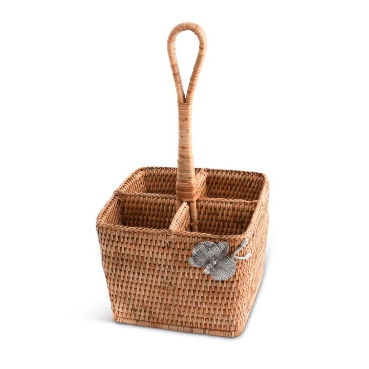 Vagabond House Natural Fibers Square Flatware Caddy