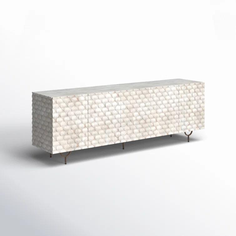 Round Cut Media Console (82")