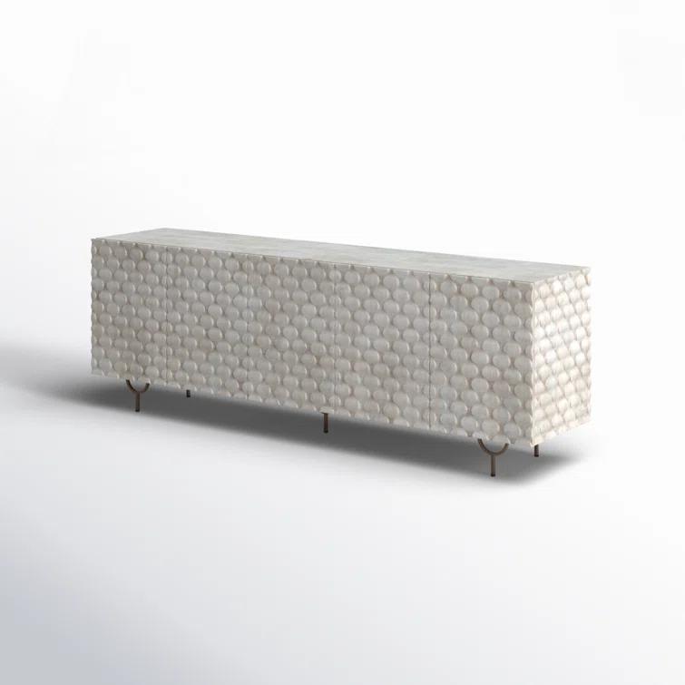 Round Cut Media Console (82")