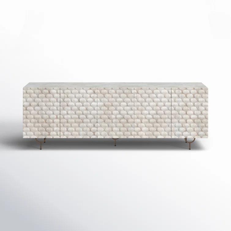 Round Cut Media Console (82")
