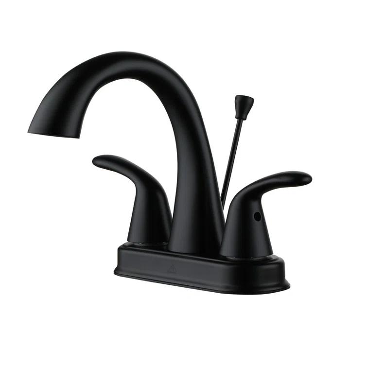 2 Handle Bathroom Faucet with Drain