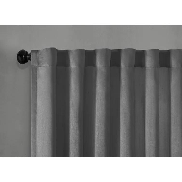 Andora Embroidered Branch Rod Pocket Single Curtain Panel