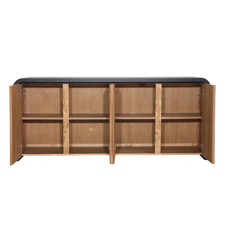 AllModern Gerda 78.75" Wide Solid Wood Sideboard | AllModern