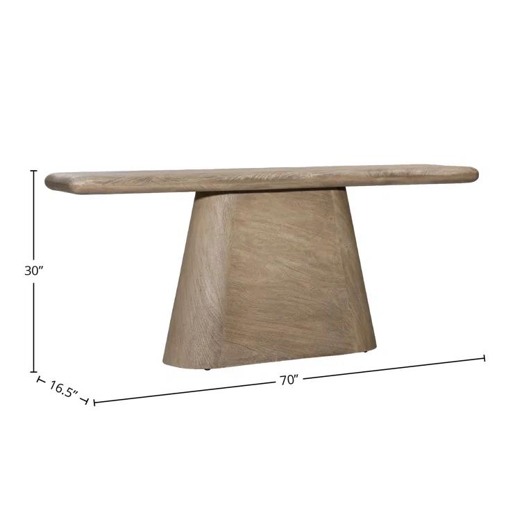 Brie 70'' Solid Wood Console Table