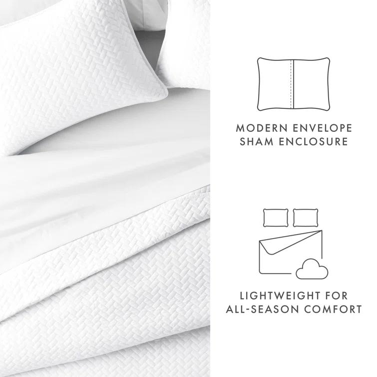 Becky Cameron Antora Microfiber Modern & Contemporary Coverlet / Bedspread Quilt Set