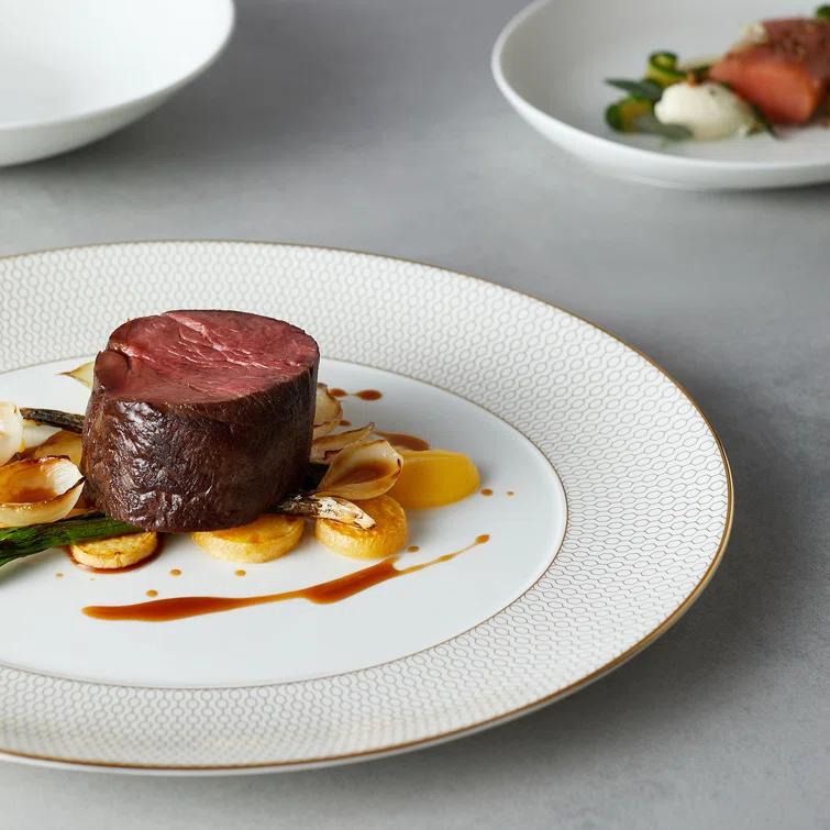 Wedgwood Gio Gold Dinnerware Set, 12 Pieces | Wayfair