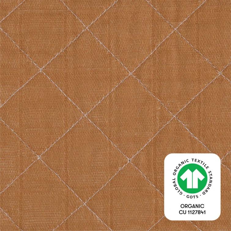 Burnt Sienna Quilted Muslin Changing Pad Cover