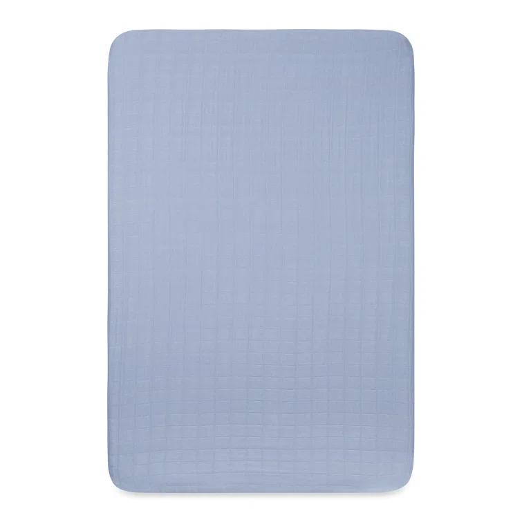 Dewdrop Muslin Mini Crib Sheet
