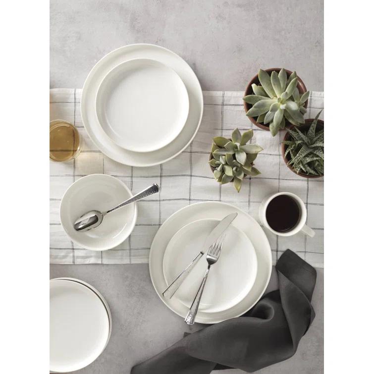 Oneida Entertain 365 24 Seven White 12 - Piece Dinnerware Set (Set of 4)