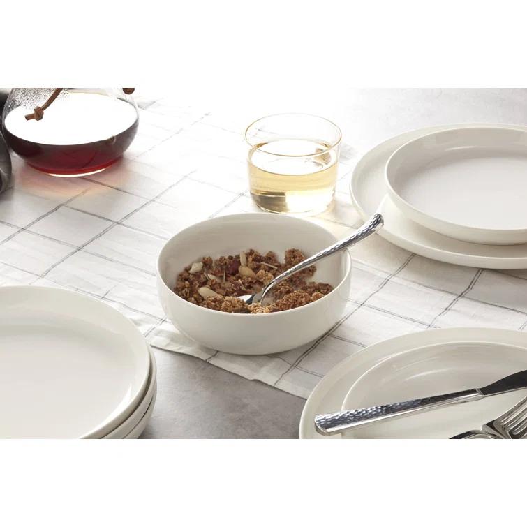 Oneida Entertain 365 24 Seven White 12 - Piece Dinnerware Set (Set of 4)
