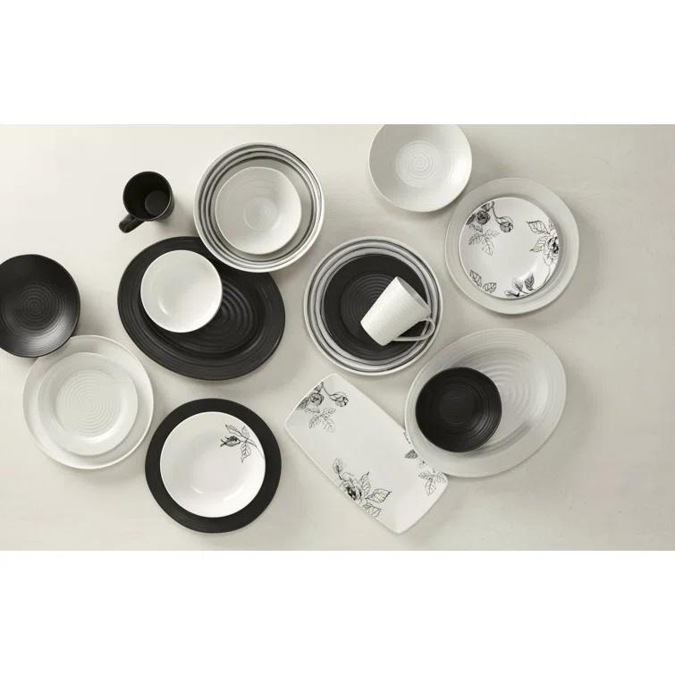 Oneida Entertain 365 24 Seven White 12 - Piece Dinnerware Set (Set of 4)