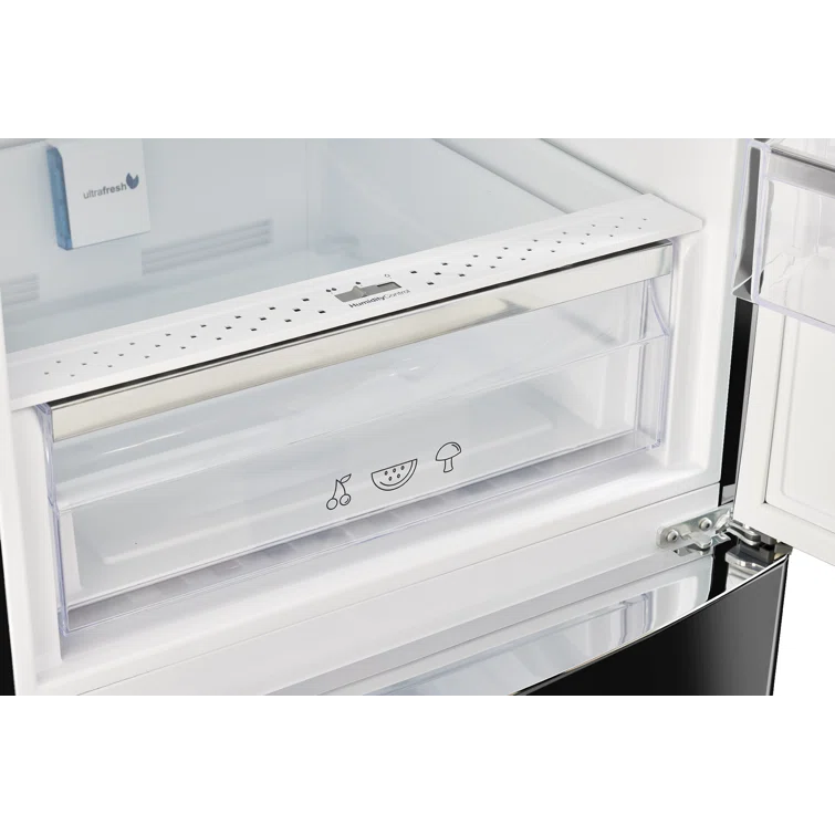 Unique Appliances Classic Retro 24 In 12 Cu.ft Bottom Mount Fridge Auto Defrost, Energy Star Certified, Counter Depth UGP-340L B AC