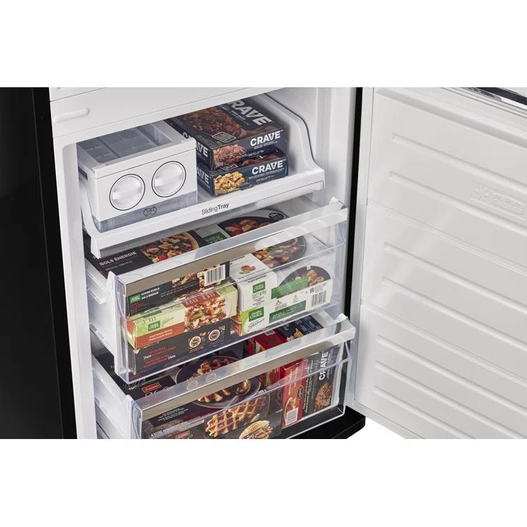 Unique Appliances Classic Retro 24 In 12 Cu.ft Bottom Mount Fridge Auto Defrost, Energy Star Certified, Counter Depth UGP-340L B AC