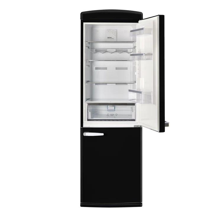 Unique Appliances Classic Retro 24 In 12 Cu.ft Bottom Mount Fridge Auto Defrost, Energy Star Certified, Counter Depth UGP-340L B AC