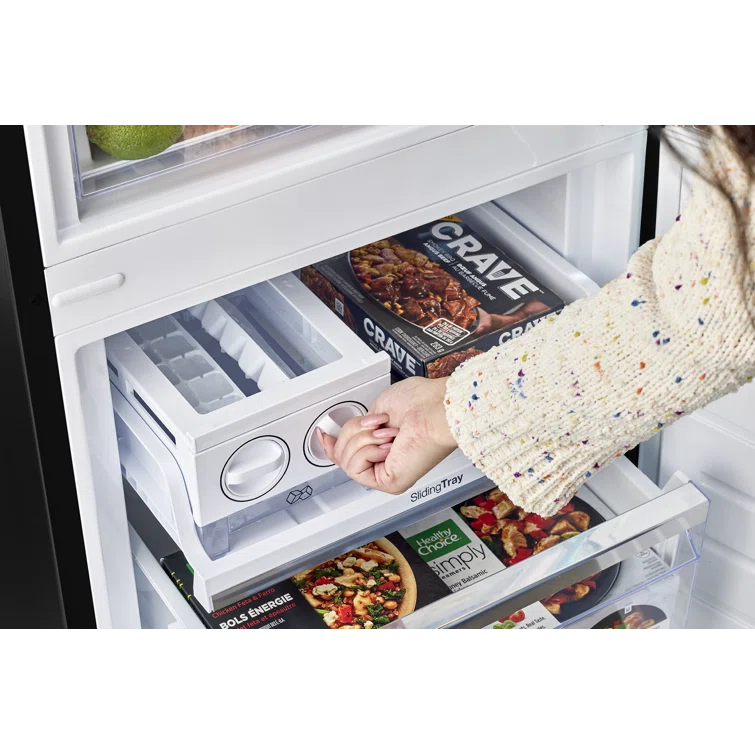 Unique Appliances Classic Retro 24 In 12 Cu.ft Bottom Mount Fridge Auto Defrost, Energy Star Certified, Counter Depth UGP-340L B AC