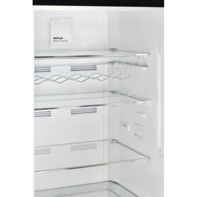 Unique Appliances Classic Retro 24 In 12 Cu.ft Bottom Mount Fridge Auto Defrost, Energy Star Certified, Counter Depth UGP-340L B AC