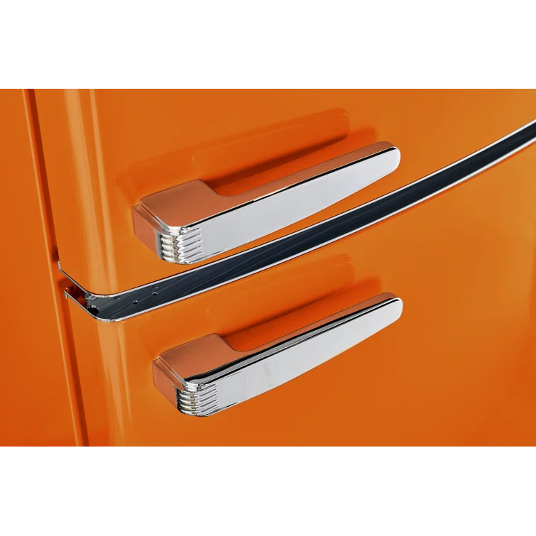 Unique Appliances Classic Retro 24 In 12 Cu.ft Bottom Mount Fridge Auto Defrost, Energy Star Certified, Counter Depth UGP-340L O AC