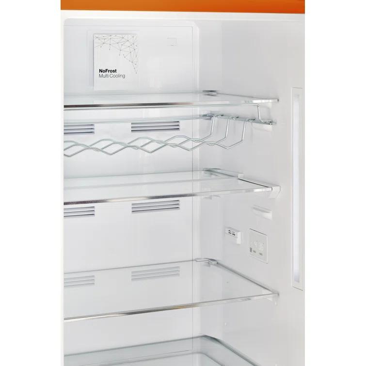 Unique Appliances Classic Retro 24 In 12 Cu.ft Bottom Mount Fridge Auto Defrost, Energy Star Certified, Counter Depth UGP-340L O AC