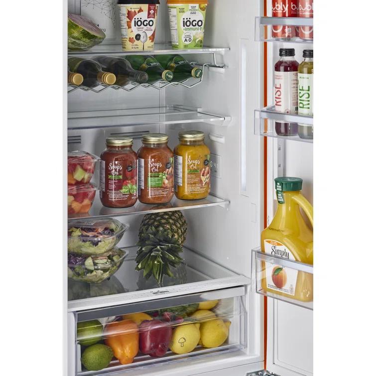 Unique Appliances Classic Retro 24 In 12 Cu.ft Bottom Mount Fridge Auto Defrost, Energy Star Certified, Counter Depth UGP-340L O AC