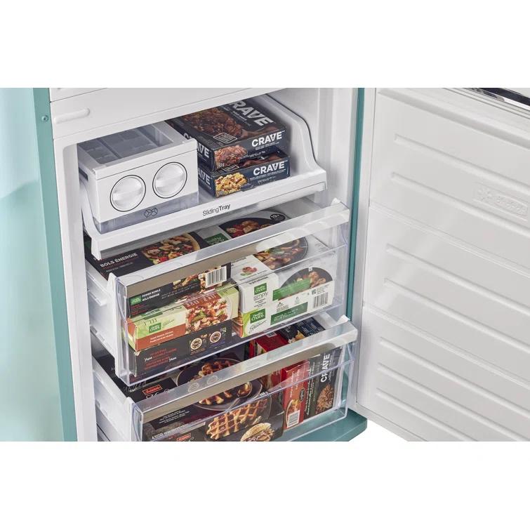 Unique Appliances Classic Retro 24 In 12 Cu.ft Bottom Mount Fridge Auto Defrost, Energy Star Certified, Counter Depth UGP-340L T AC