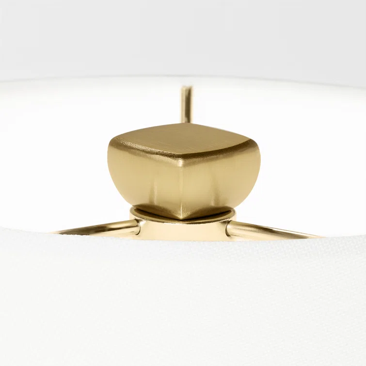 Blue Anglia Crackle Ceramic Table Lamp with White Linen Shade