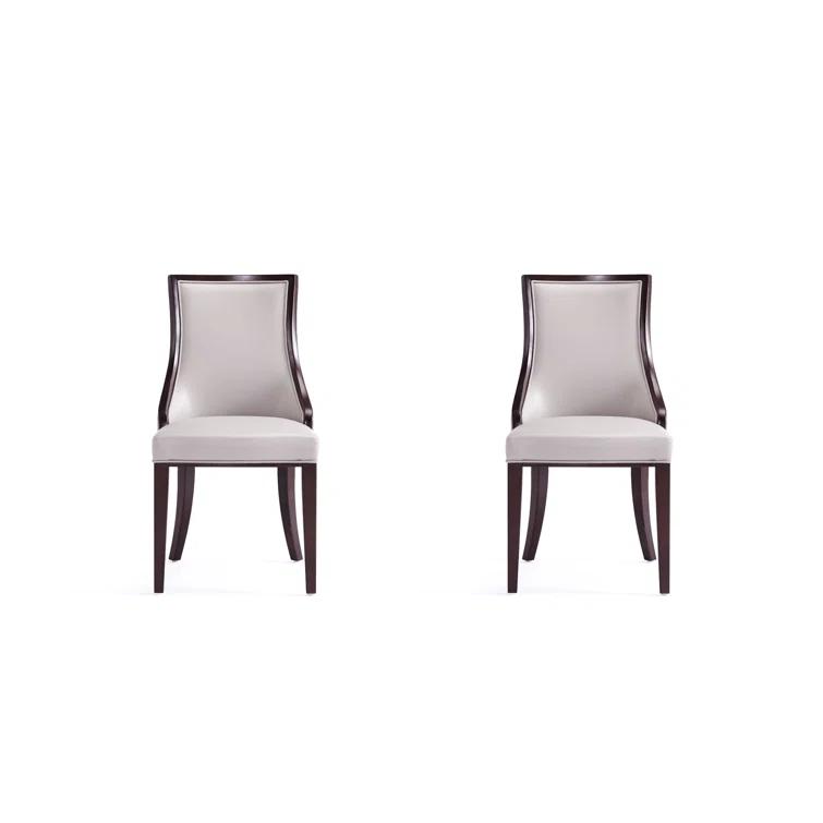 Faux Leather Upholstered Side Chair