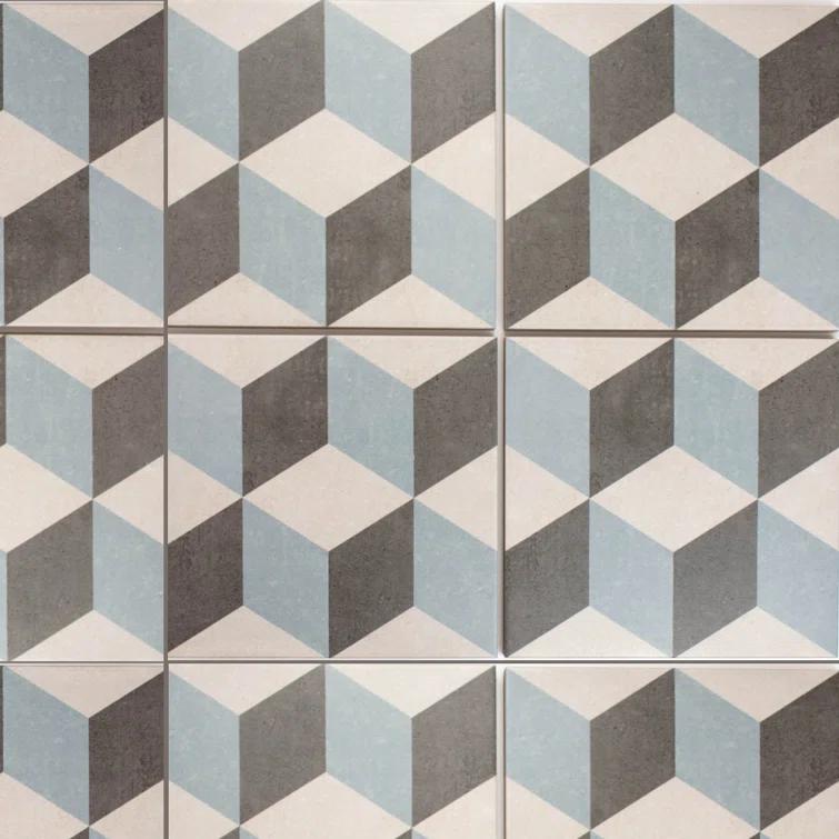 Prism 9" x 9" Porcelain Patterned Singular Wall Floor Use Tile