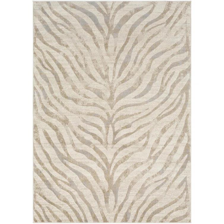 Edsel Oriental Light Gray/Beige Area Rug