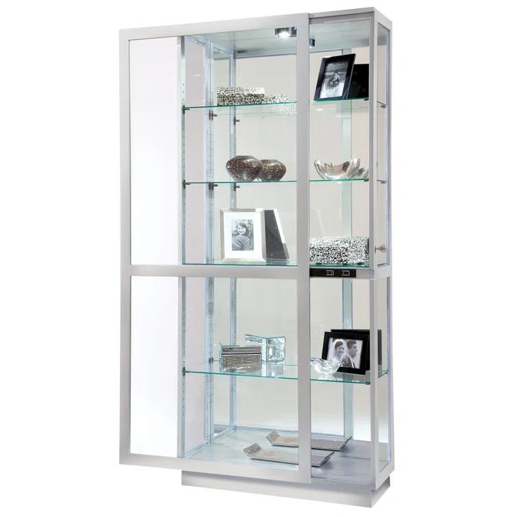 Howard Miller Jayden Ii Curio Cabinet 680576 Silver