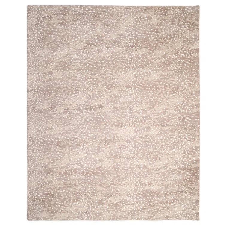 Farah Hand-Knotted Wool Rug - Brown / 3' x 5'