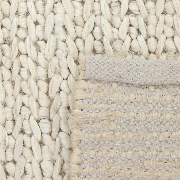 Wayne Jute Beige 9 ft. x 12 ft. Hand Woven Contemporary Transitional Area Rug