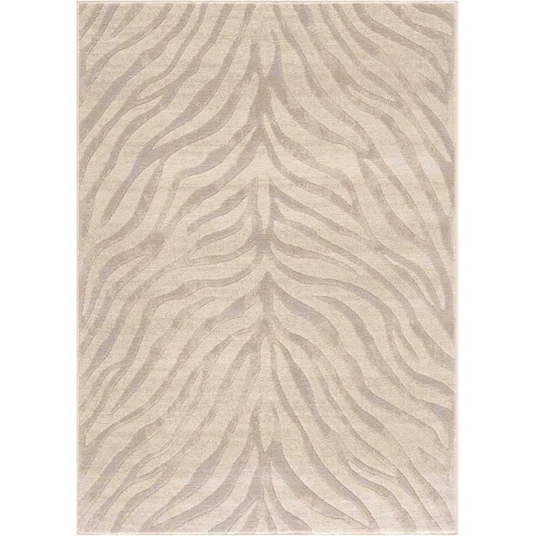 Edsel Oriental Light Gray/Beige Area Rug