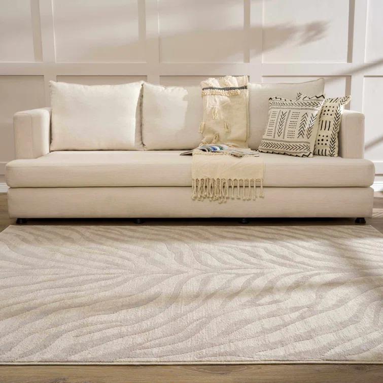 Edsel Oriental Light Gray/Beige Area Rug