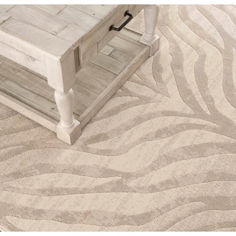 Edsel Oriental Light Gray/Beige Area Rug