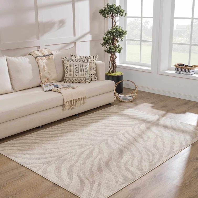 Edsel Oriental Light Gray/Beige Area Rug