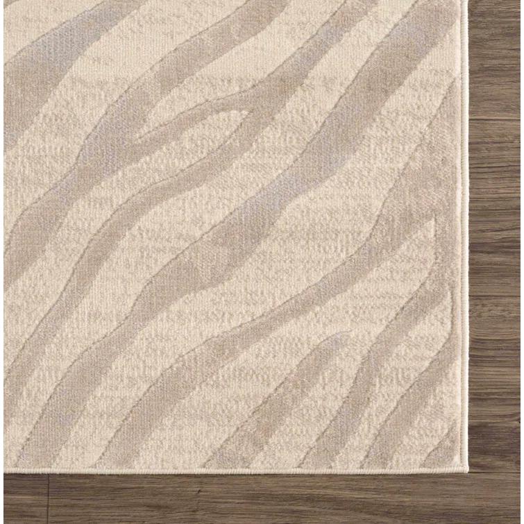 Edsel Oriental Light Gray/Beige Area Rug