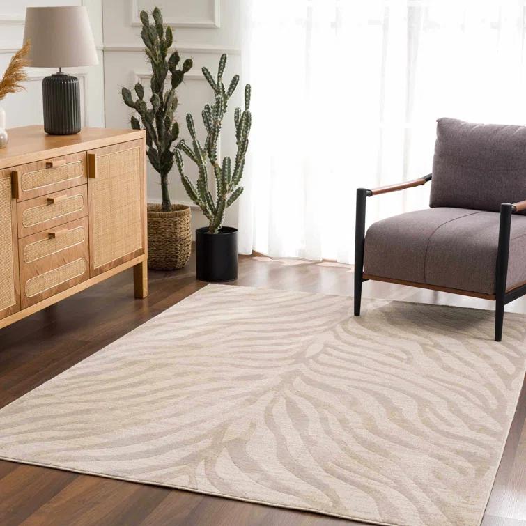 Edsel Oriental Light Gray/Beige Area Rug