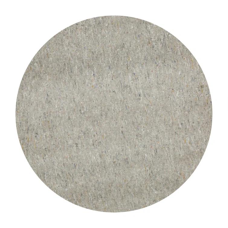 Mohawk 4'10" Round Premium Dual Surface Rug Pad Brown: Skid-Resistant, Polyester, Latex Backing, Gray