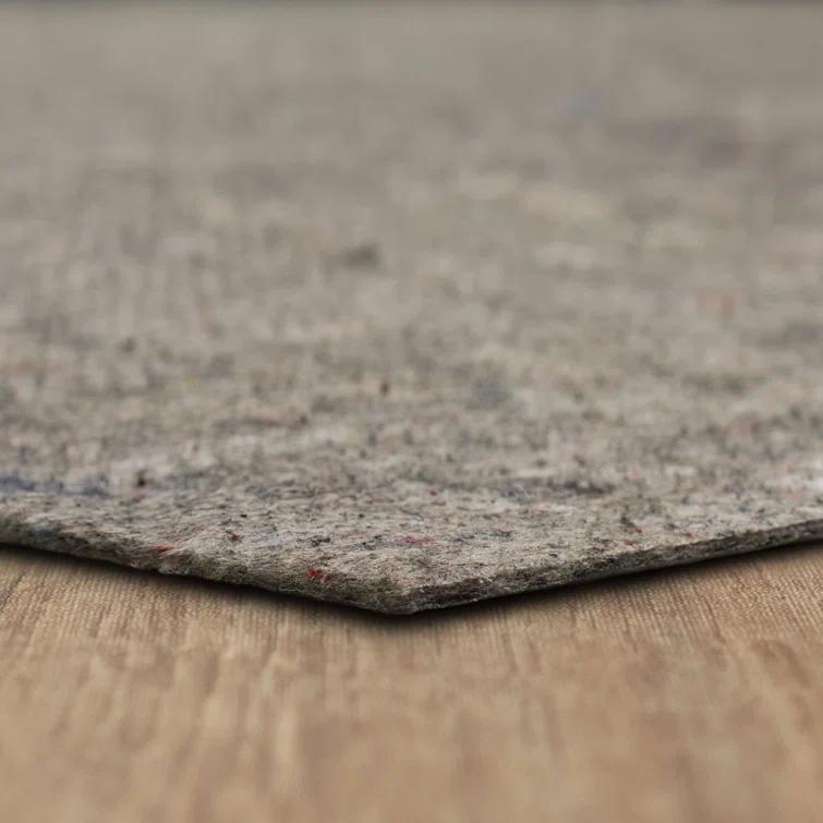 Karastan 2'x4' Scatter Reversible Pet Proof Rug Pad Gray: Skid-Resistant Rectangle Carpet Pad, Polyester, 24"x48"