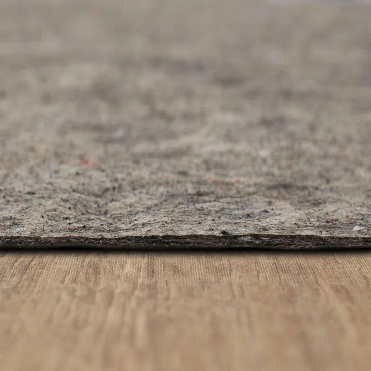 Karastan 2'x4' Scatter Reversible Pet Proof Rug Pad Gray: Skid-Resistant Rectangle Carpet Pad, Polyester, 24"x48"