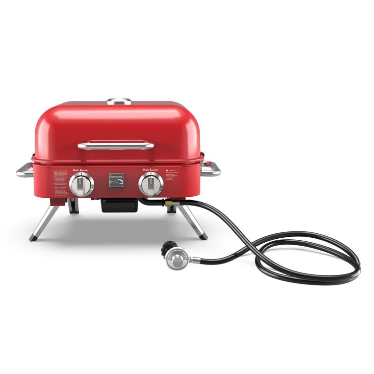 Kenmore 2-Burner Portable Tabletop Retro Gas Grill