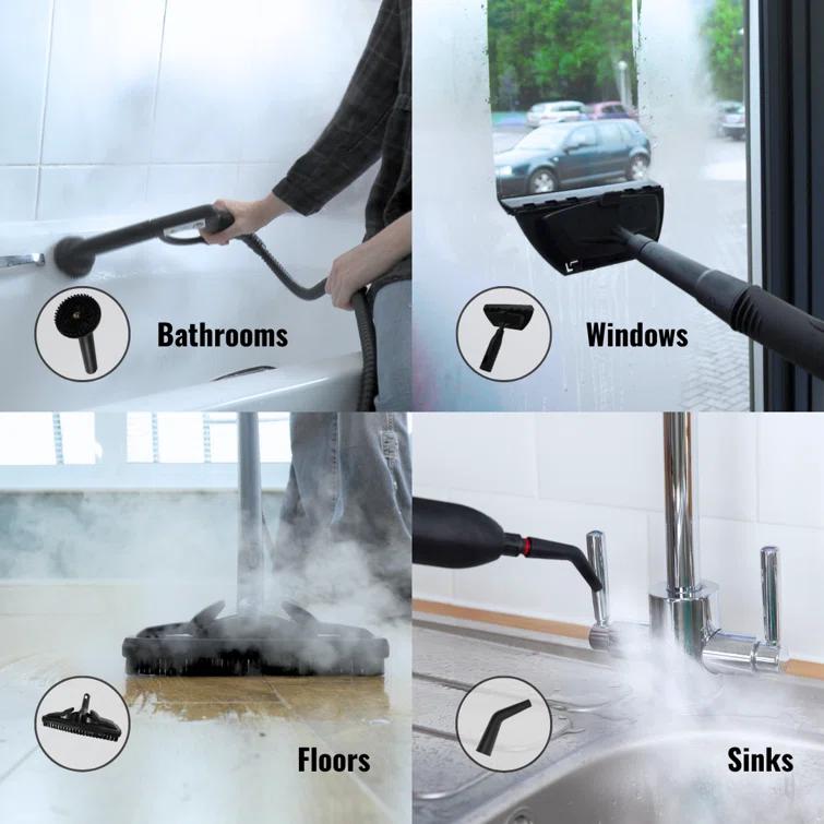 1800 W Steam Cleaner and Sanitizer with Attachments