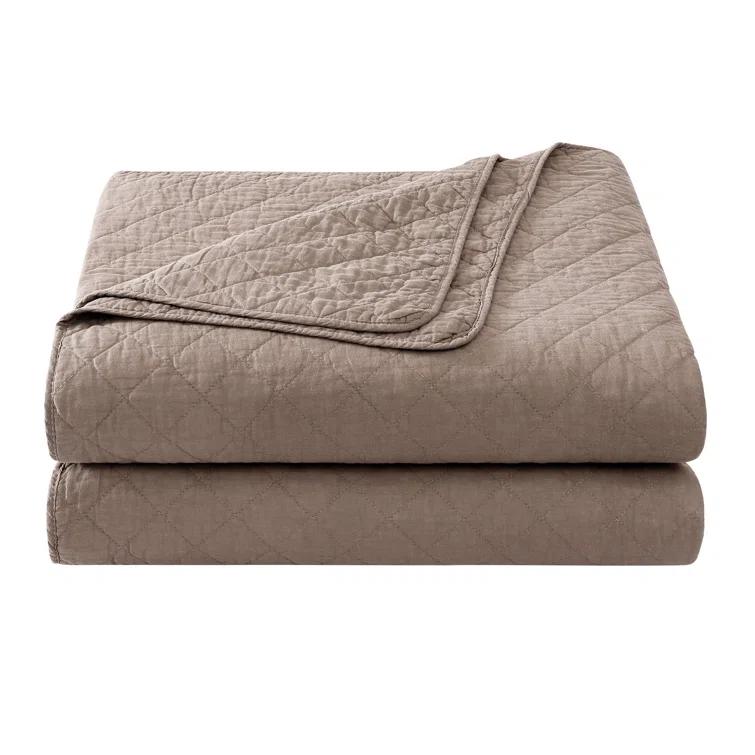 Indigo Hill by HiEnd Accents Cotton Comfort Solid Color Classic Chic Casual Modern Rustic Quilt Set