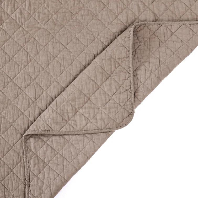 Indigo Hill by HiEnd Accents Cotton Comfort Solid Color Classic Chic Casual Modern Rustic Quilt Set