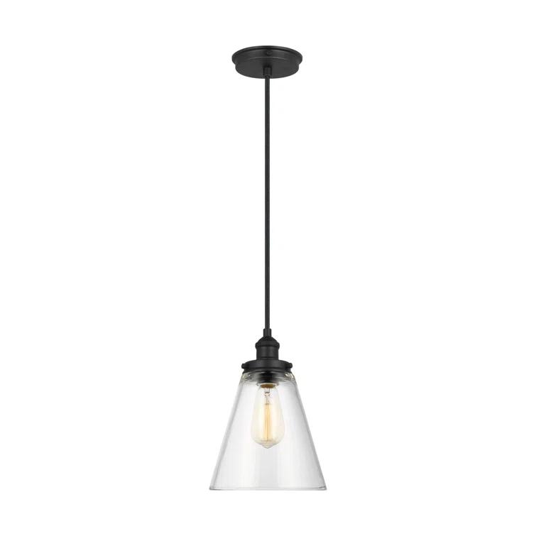 Topanga Single Light Glass Dimmable Pendant