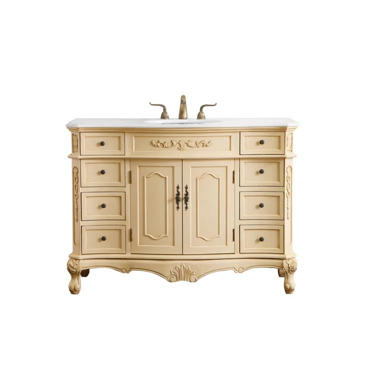Lunette 48'' Single Bathroom Vanity with Top